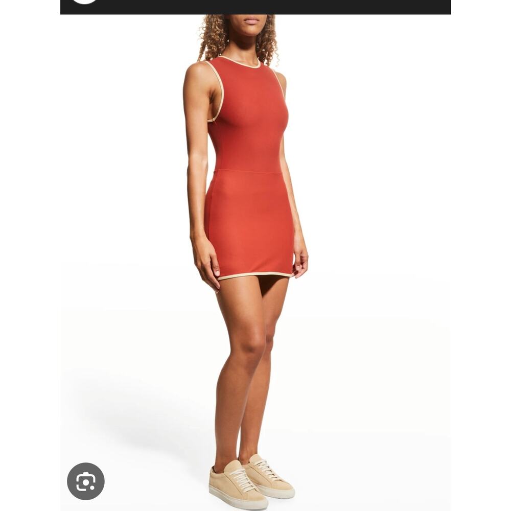 Weworewhat Tennis Club Active Dress In Match Red/wheat Size: XS